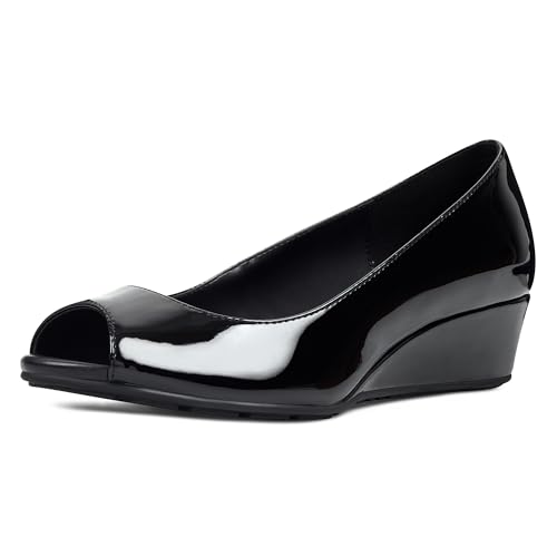 Bandolino Candra Black Patent Sleek Patent Pu 11