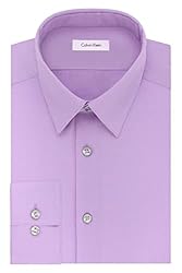 Calvin Klein Men's Dress Shirts Slim Fit Non Iron