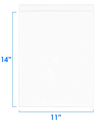 image for 11” X 14” (1000) Clear Resealable Cellophane Cello Bags Self Seal 