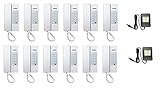 Commax 12 Stations Common Talk/Paging Intercom Set