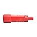 Tripp Lite Standard Computer Power Extension Cord, 10A, 18 AWG (IEC-320-C14 to IEC-320-C13), Red, 6 ft. (P004-006-ARD)
