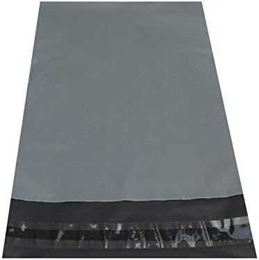 100x Plastic Strong Packaging Postal Polythene Grey Mail Bag 17x22 inch/43x56cm