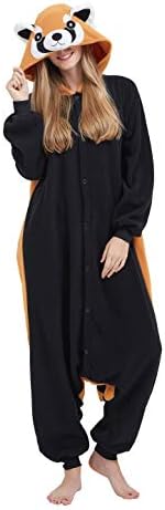 Fandecie Unisex Adult Animal Onesies Pajamas Women Men Costume Stitch Fancy Dress Zoo Cosplay Jumpsuit Carnival Halloween