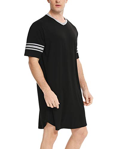 2 SWOMOG+Nightshirt+Cotton+Nightwear+Sleeve