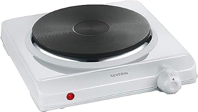 DK 1091 Fornello elettrico, Ø 18 cm x 1.500 W, Fondello in ghisa indeformabile, Controllo in continuo della temp. con termostato, Corpo smaltato