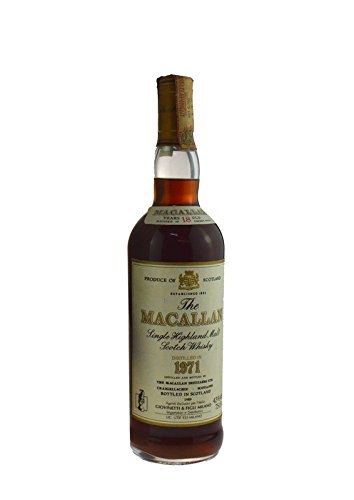 Rarität: The Macallan Whisky 0,7l Jahrgang 1971-18 Jahre alt - abgefüllt 1989 – Bild 3