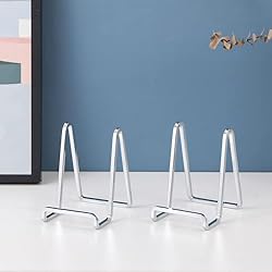 Plate Holder Easel Display Stand - 4.5 inch Metal