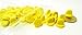 Set of 50 Yellow Comfort Fit Butterfly Clutch Rubber Pin Backs