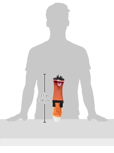 Hyper Pet Fire Hose Friends Fox Dog Toy, Orange