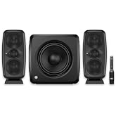 IK Multimedia iLoud MTM MKII Pair with ARC Mic &amp; iLoud Sub Bundle, 25Hz Compact Reference Speaker System with ARC X Calibration for Mixing, Production &amp; DJ Setup