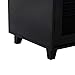Yaheetech Shoe Storage Cabinet with Drawer and Adjustable Shelf - Bathroom Storage Floor Cabinet Free-Standing Cabinet for Entryway Black