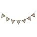 Tinksky Easter Festival Banner Rabbit Shape Hessian Bunting Banner(Brown)