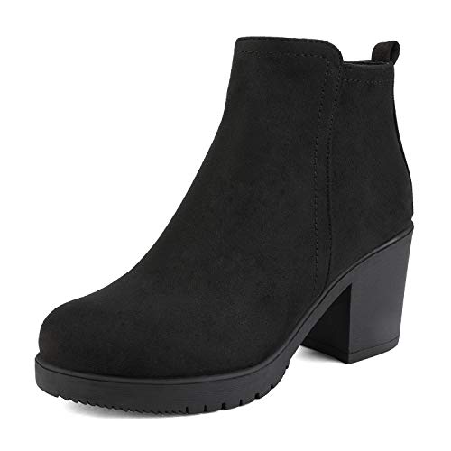 DREAM-PAIRS-Womens-Low-Heel-Chunky-Ankle-Boots-Winter-Shoes