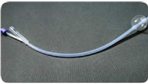 AMSure 2-Way 100% Silicone Foley Catheter 24 FR 30 cc, Reinforced Tip, Sterile - 1 Each