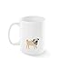 FRINGE STUDIO Happy Pug Mug, 12 liquid ounces