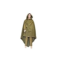 Soviet Russian Army WWII Type Soldier Field Canvas cloak tent Raincoat Poncho