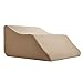 Lounge Doctor Elevating Leg Rest Pillow Wedge Foam w Cappuccino Cover Large Foot pillow Leg Support leg swelling vein issues lymphedema restless legs Pregnancy