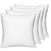 HIPPIH 4 Pack Pillow Insert - 18 x 18 Inch Hypoallergenic Decorative Square Sofa and Bed Pillow Form Inserts