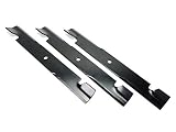 MowerPartsGroup (3) Hi Lift Notched Blades for Bad Boy 038-6050-00 038-6060-00 60" Deck