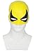 Iron Fist Mask Costume Accessories for Adult Halloween Cosplay Latex Yellow