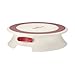 Cake Boss Decorating Tools Plastic Cake Decorating Turntable, Cream with 