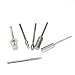 Pixnor 6pcs Manicure Pedicure Diamond Nail Bits Set with Sanding Bands for Electric Nail FileDrill