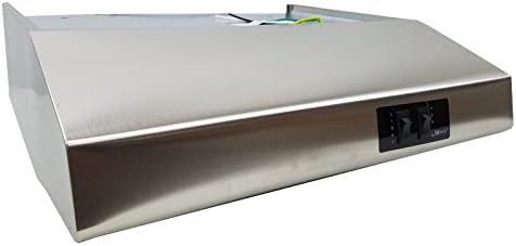 24" Stainless Steel Rear Ducted RV Range Hood (12 Volt DC)