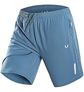 NORTHYARD Men's Athletic Hiking Shorts Quick Dry Stretch Shorts with Zip-Pockets Outdoor Running ...