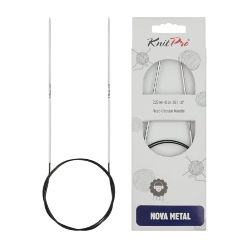 KnitPro - Nova (100 cm x 2,25 mm) Nego Circolare Fisso - 1 unità