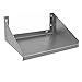 Royal Industries Microwave Shelf Solid 18”x24” Wall Mounted Shelf, Stainless Steel 18 Gauge, Silver, Capacity 185 LB, Commercial Grade-NSF Certified