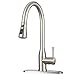 Stainless Faucet MSTJRY Commercial Kitchen Faucet with Pull Down Sprayer 16.5