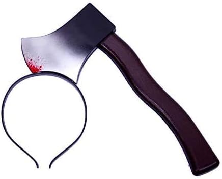 Amazon Zoyubs 恐怖 おもしろ カチューシャ 刺さる ハロウィン 仮装 小物 カチューシャ 危険な刃物 包丁カチューシャ 危険な刃物 トリッキー ヘアバンド ハロウィン 仮装 グッズ コスチューム用小物 コスプレ パーティ コスチューム 道具 いたずらハンマーヘッド
