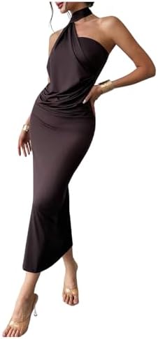 sheer maxi dress amazon RoseSeek Women's Mesh Bodycon Maxi Dress V Neck Sleeveless Cami Elegant Party Wedding Formal Long Dress Pure Black M at Amazon Women's Clothing store