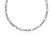 .925 Italian Sterling Silver Figaro 3+1 Chain Necklace, 4 mm in Width