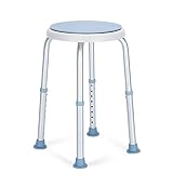 OasisSpace 360 Degree Rotating Shower Chair, Tool Free Adjustable Shower Stool Tub Chair and Bathtub Seat Bench with Anti-Slip Rubber Tips for Safety and Stability