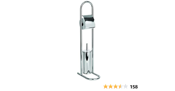Premier Housewares - Portarrollos con escobillero, Cromado