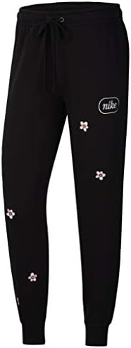 nike embroidered flower sweatpants