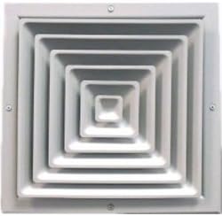 Shoemaker SDD-0-2S-10X10 10"x10" Square Ceiling Directional Diffuser - White