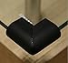 Interbusiness 10pc/Lot Home Furniture U Shape Corner Guard for Baby Child Infant Kids Safety Table Desk Corner Foam Bumps Cushion Protector,Black