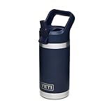 YETI Rambler Jr. 12 oz Kids Bottle w/Straw Cap, Navy