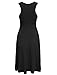 TAM WARE Womens Casual Fit and Flare Floral Sleeveless Dress TWCWD054-D155-BLACK-US M