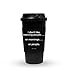Funny Guy Mugs I Don't Like Morning People Travel Tumbler With Removable Insulated Silicone Sleeve, Black, 16-Ounce