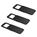 3 Pack Webcam Cover, Dostyle Ultra-Thin Web Camera Cover Slide Compatible for All Laptop, Computer, PC, Surface Pro & Android Smartphones, Protect Your Privacy and Security-Black