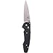 Benchmade -Emissary 477 Knife, Drop Point Blade, Black Handle, Made in The USA