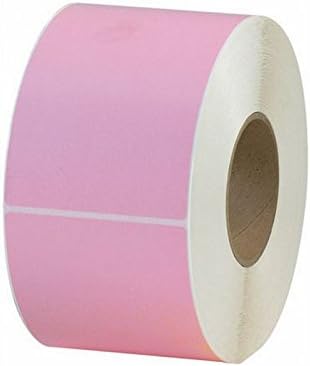 Box Packaging Colored Thermal Transfer Labels, Pink, 4" x 6" 4 Rolls per Case