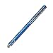 Lynktec TruGlide Mesh Fiber Stylus with Microfiber Knit Tip for All Capacitive Touch Screen Tablets, iPad, and Smartphone (Blue with Silver Clip)