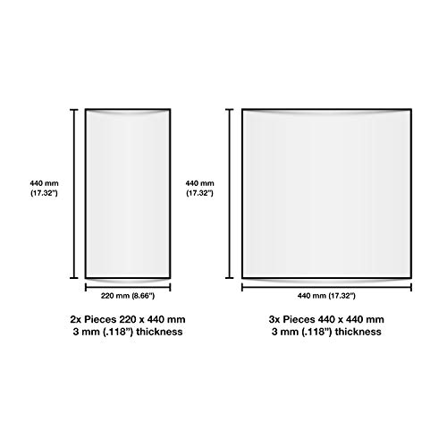 3D SOURCERER V1 Prusa IKEA Lack Plexiglass 3mm 5Pack Acrylic Kit for
