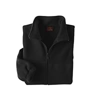 Harriton Mens Full-Zip Fleece (M990) -BLACK -L