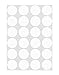 ChromaLabel 0.75 Inch Round Label Permanent Color Code Dot Stickers, 1008 Pack, 24 Labels per Sheet, White