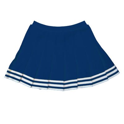 Elastic Waist Knife Pleat Skirt (Royal Blue, Adult 2 Extra Large)